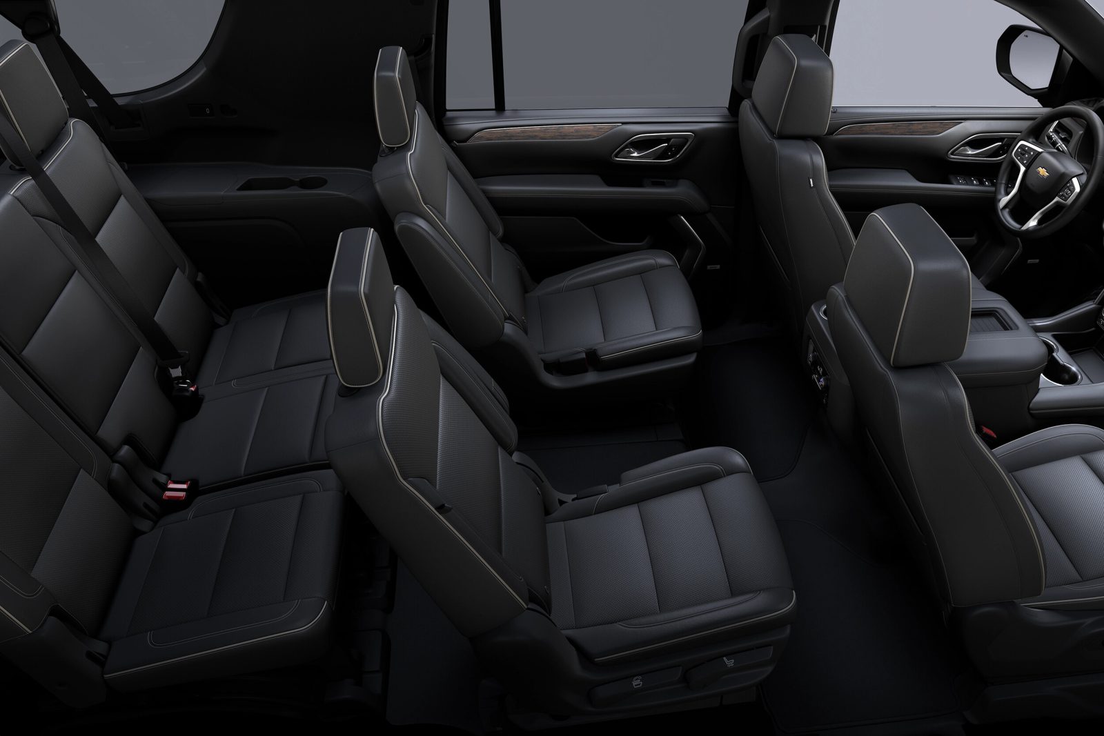 Chevrolet Suburban second and third row seats