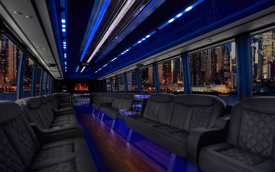 VIP Party bus seating