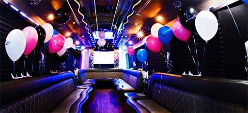 Boston Party Bus decorations