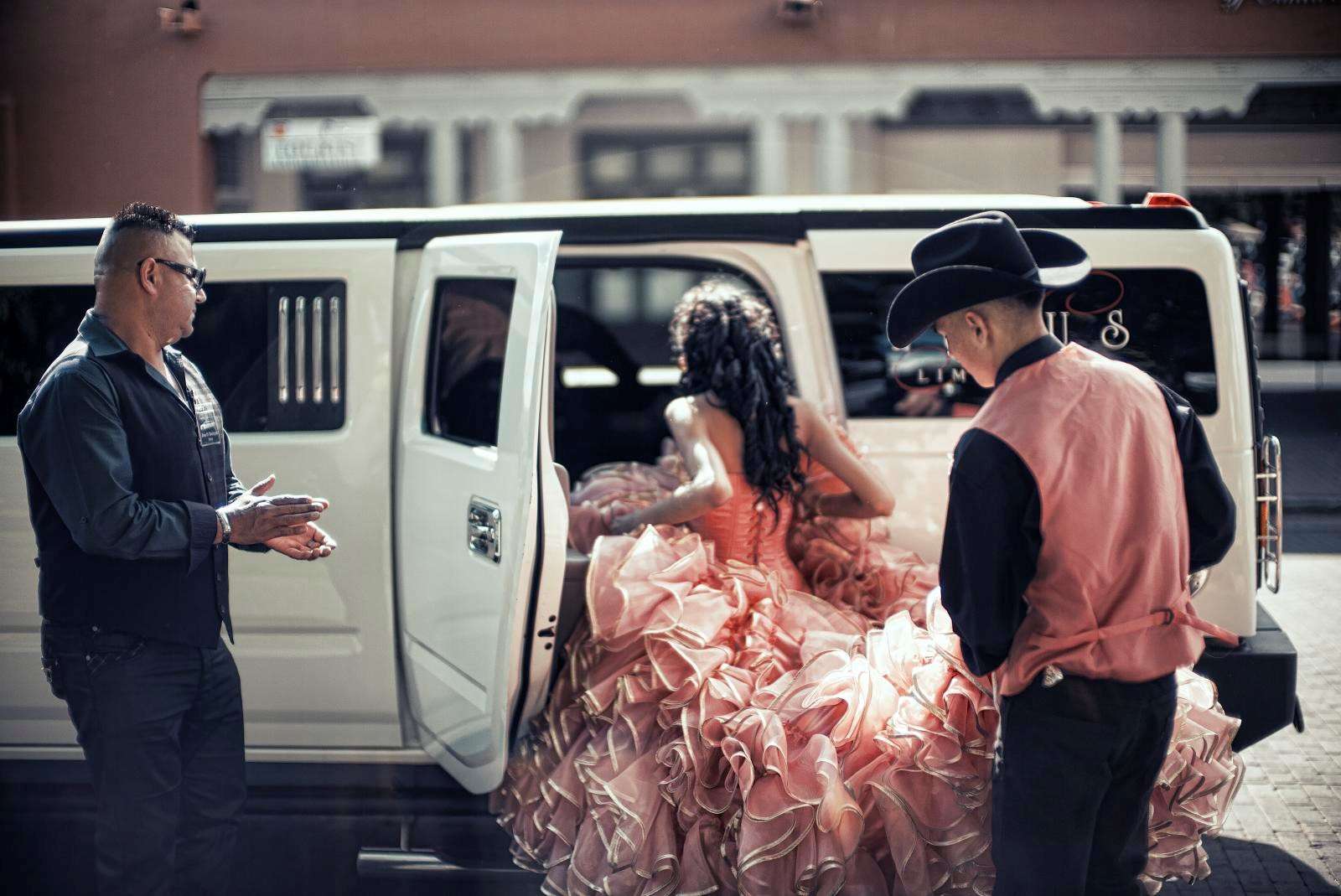 Quinceanera girl Hummer Limo