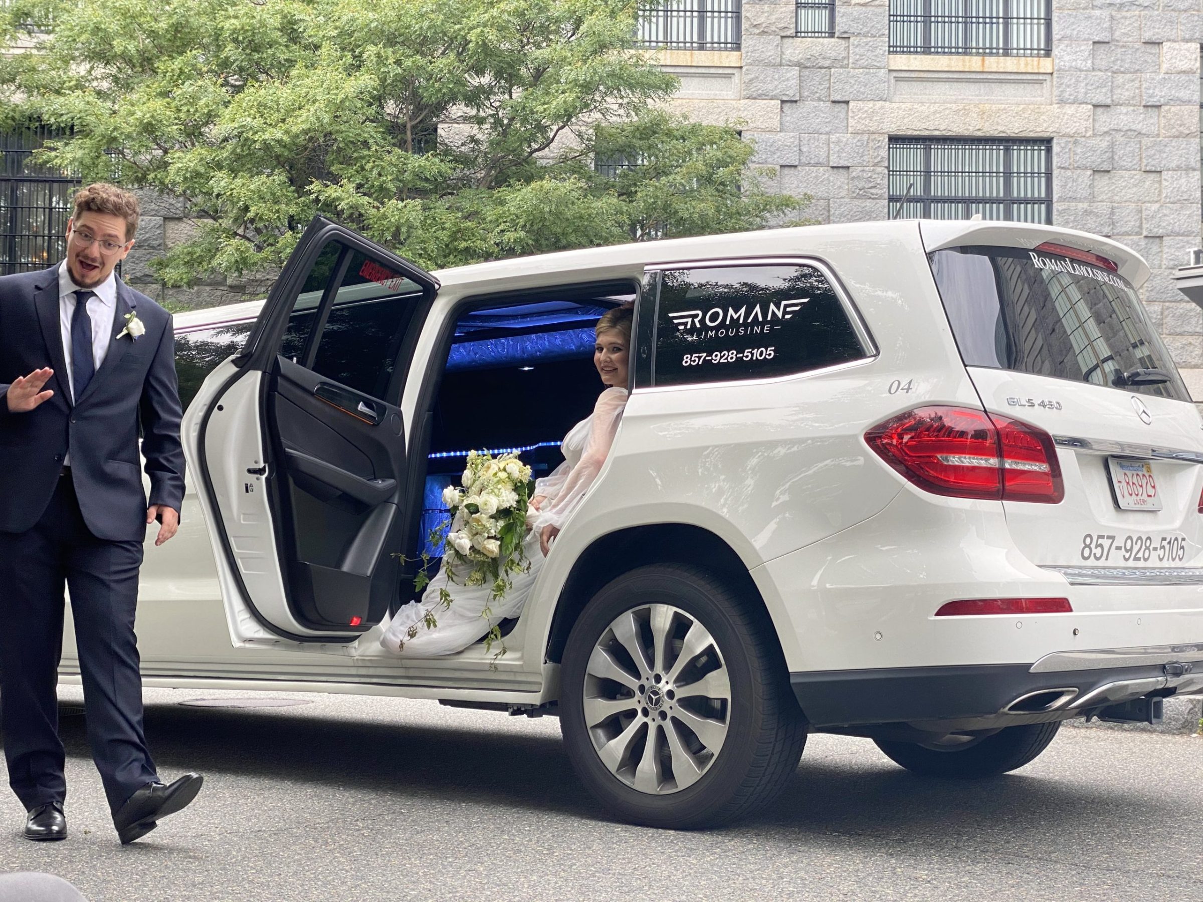 SUV Limousine Wedding
