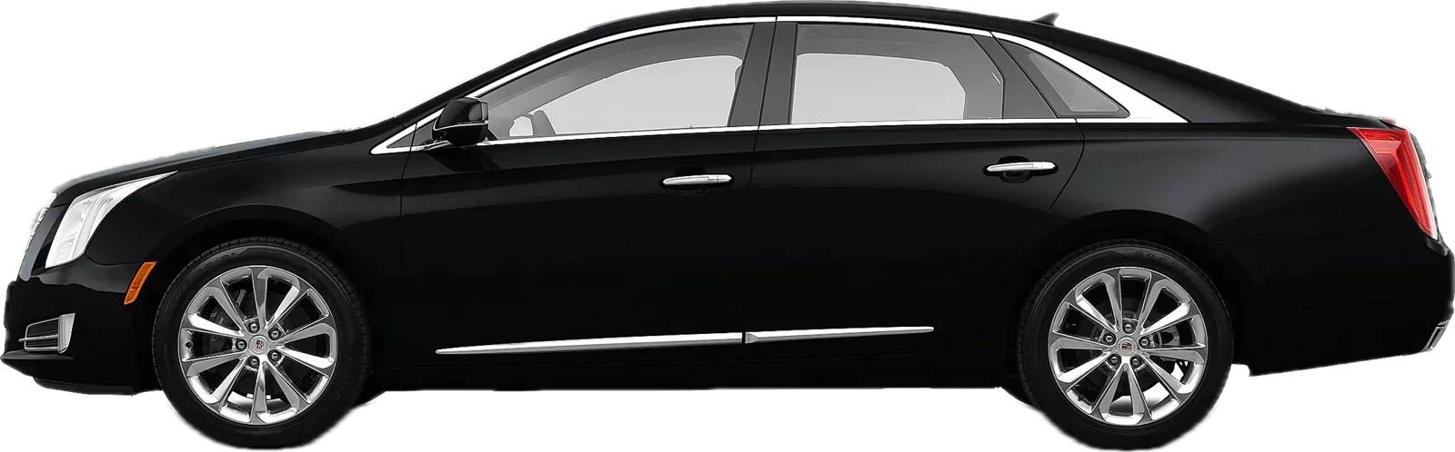 Black Cadillac XTS luxury sedan