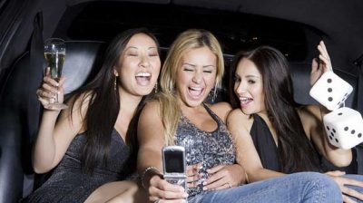 Girls Night Out in Limousine