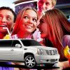 Cadillac Limousine and people