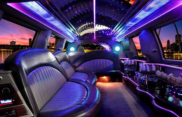 luxurious interior hummer limousine