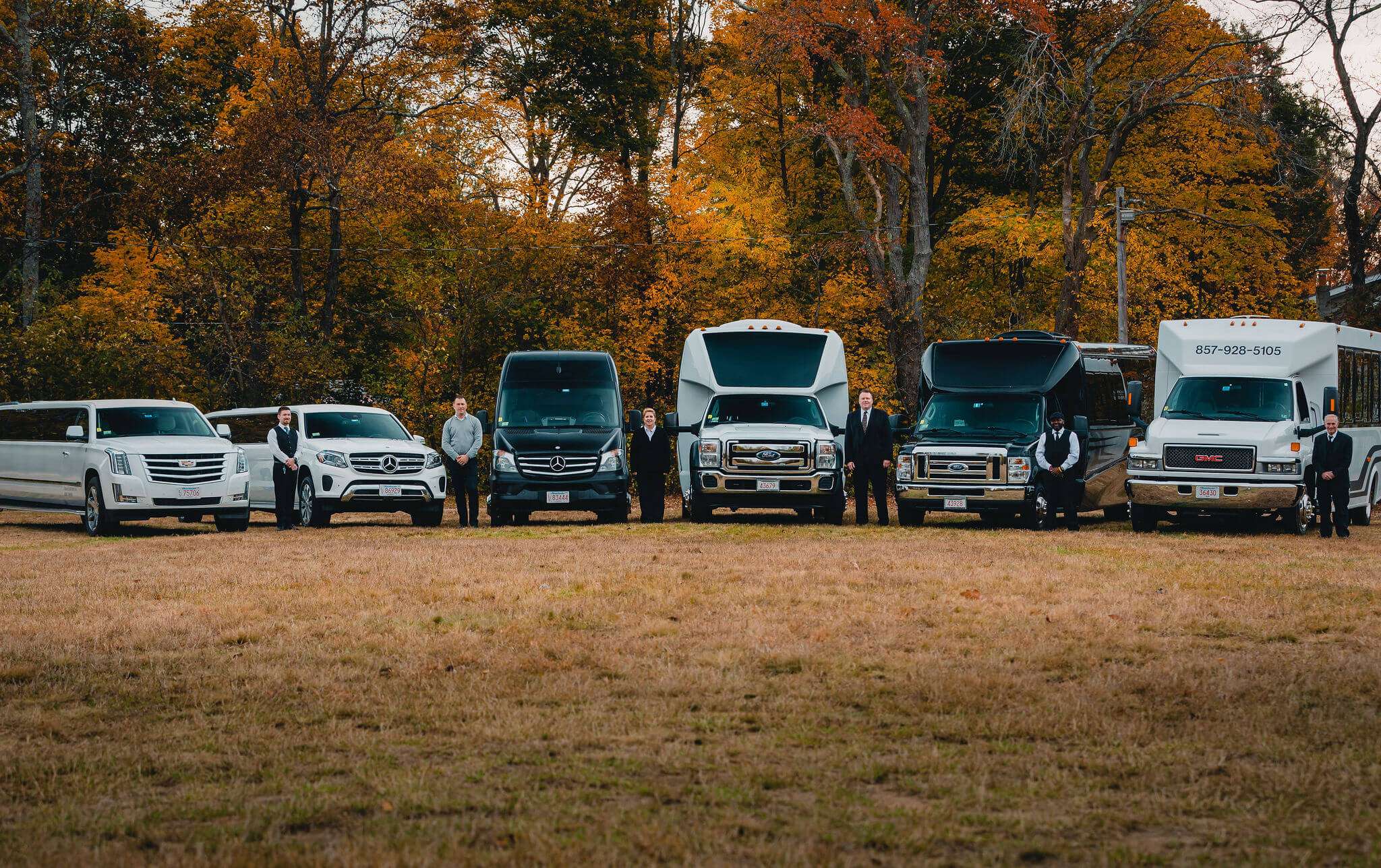 Fleet of limousines and limo buses